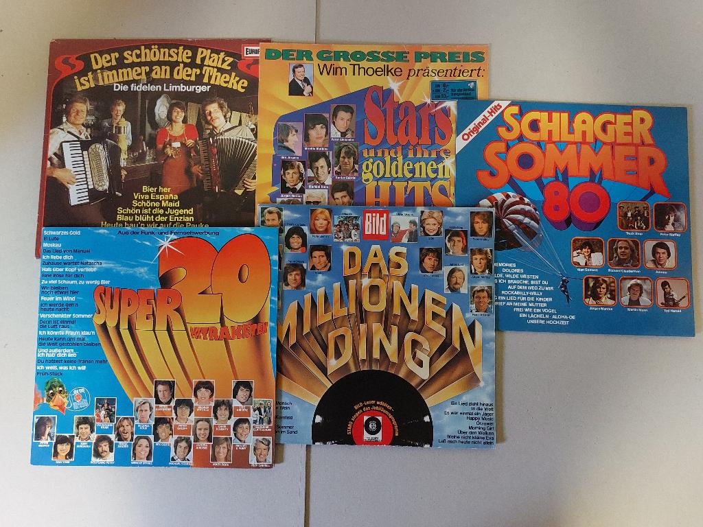 4 Duitse Schlagers lp's, Ophalen of Verzenden, Gebruikt, Overige formaten, Pop