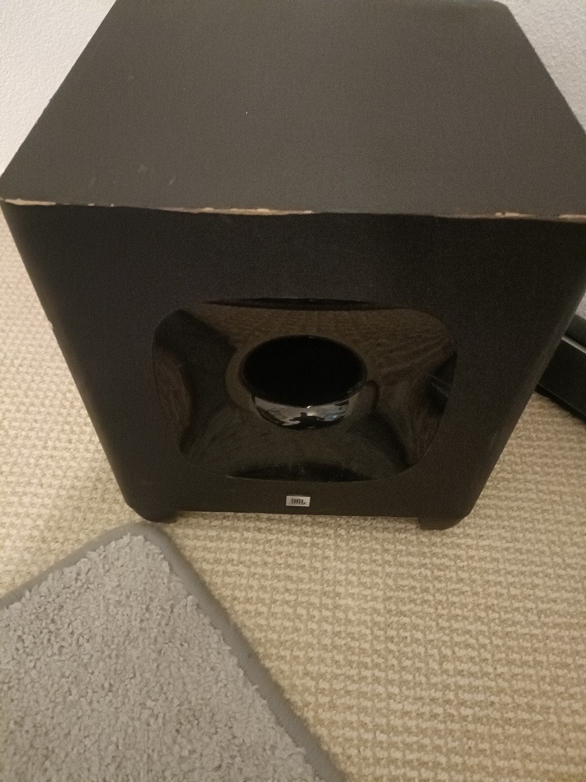 JBL Cinema SB400 Subwoofer + extra subwoofer, Ophalen, Gebruikt, Geschikt voor surround/home cinema, Subwoofer