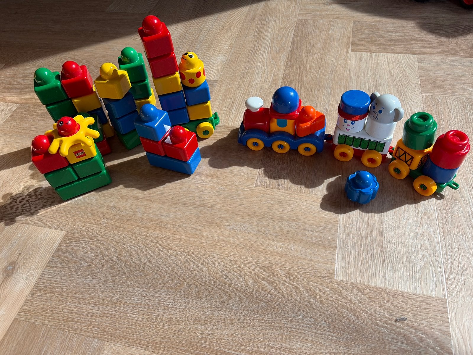 Lego Primo en Chicco bouwblokken en trein, Ophalen of Verzenden, Gebruikt, Overige merken