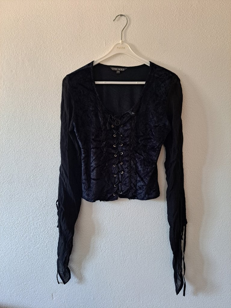 zwarte chic & soul tuniek maat s, Zwart, Chic & soul, Ophalen of Verzenden, Zo goed als nieuw