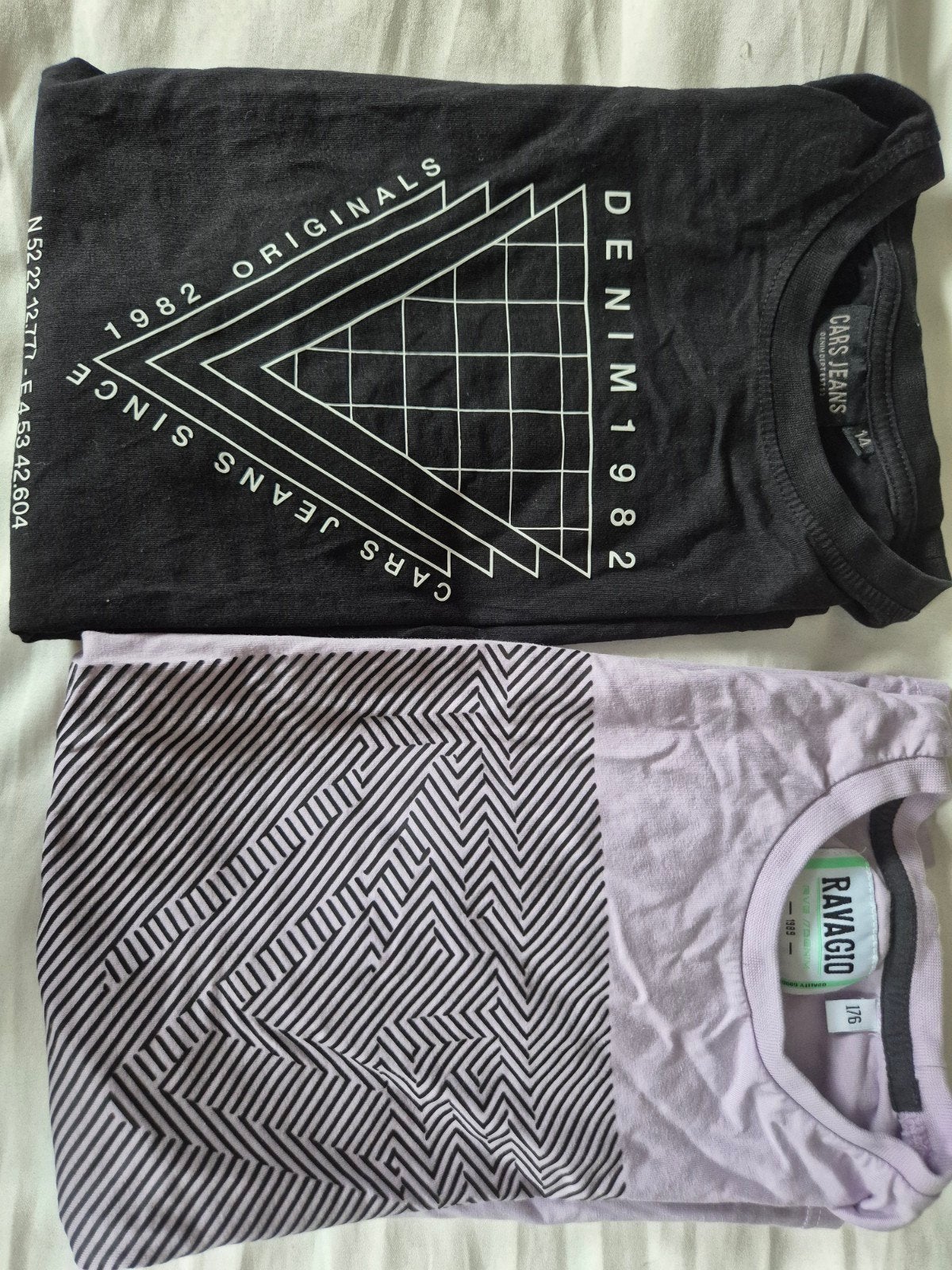 T-shirts Cars Jeans en Ravagio - Maat 176, Kinderen en Baby's, Kinderkleding | Maat 176, Ophalen of Verzenden, Gebruikt, Jongen