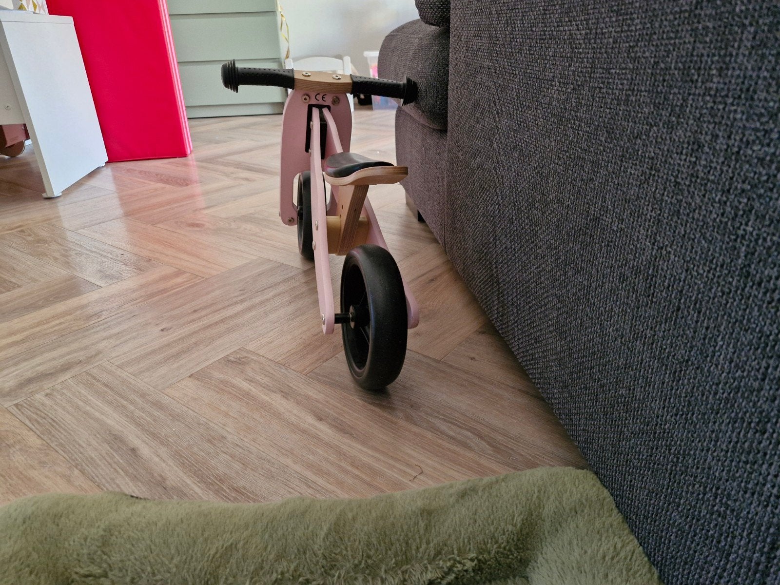 Roze houten 2 in 1 loopfiets - 2Cycle - Zo goed als nieuw, Ophalen, Zo goed als nieuw, Minder dan 16 inch, 2Cycle