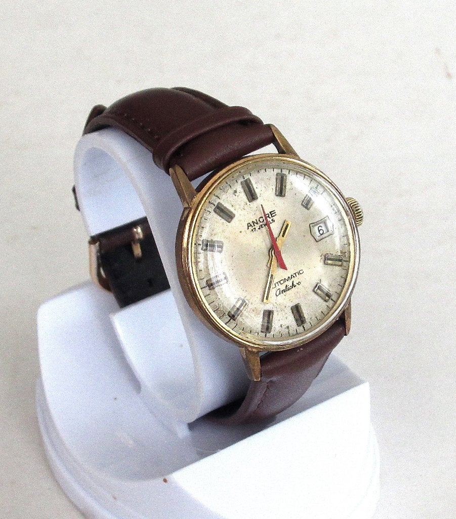 Vintage Ancre Swiss Automatic Antichoc horloge uit de '60., Sieraden, Tassen en Uiterlijk, Horloges | Antiek, Ophalen of Verzenden