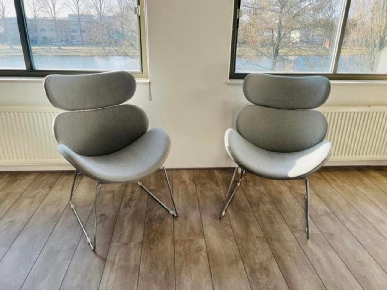 Fauteuil 2x, Huis en Inrichting, Fauteuils, Ophalen, Zo goed als nieuw, Scandinavisch