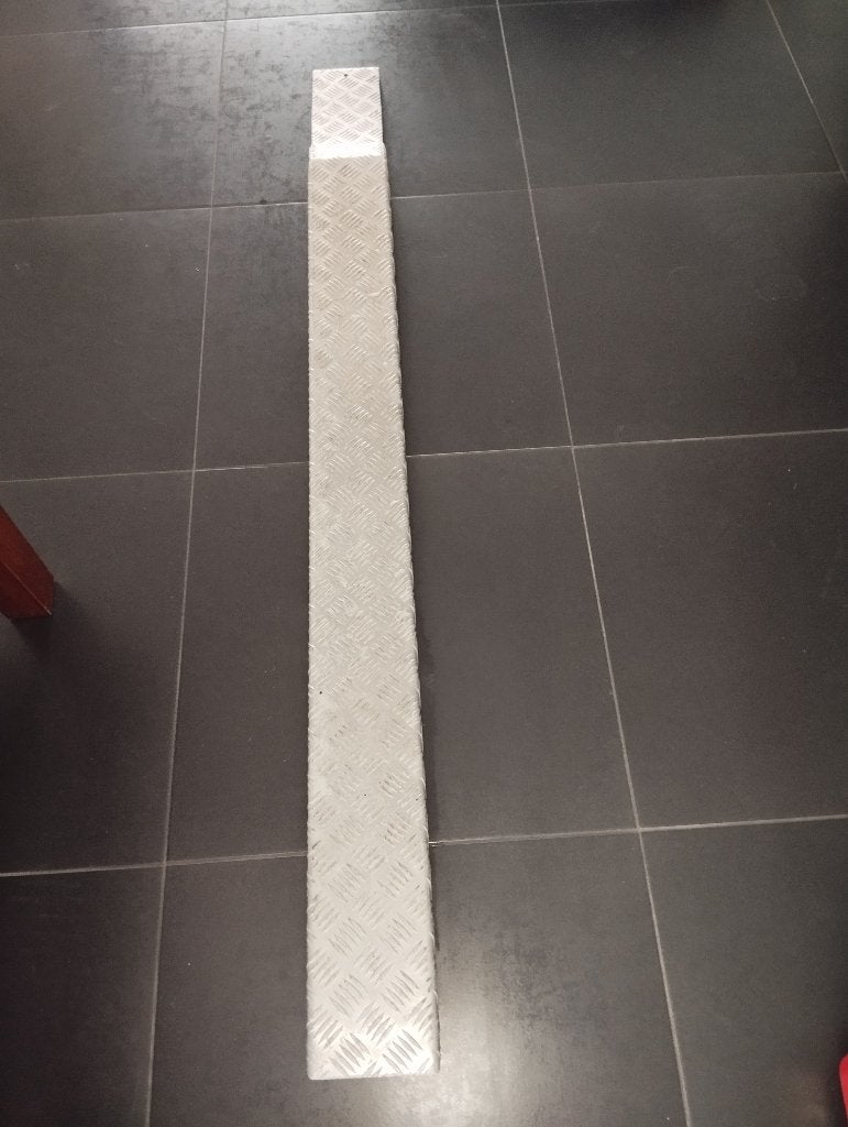 Aluminium oprijplaat, Ophalen, Gebruikt