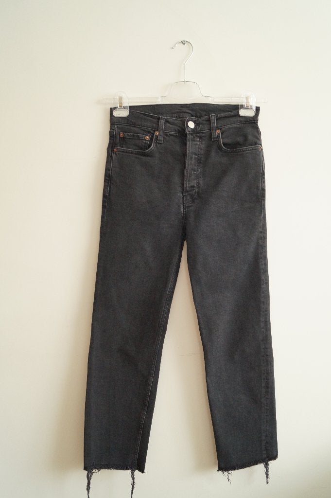 RE/DONE Jeans Maat 27, Verzenden, Zo goed als nieuw, Grijs, W27 (confectie 34) of kleiner