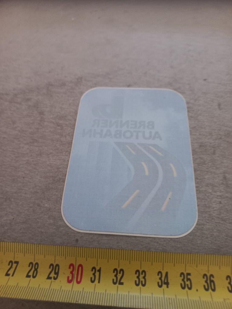 Brenner autobahn ruitsticker, Ophalen of Verzenden, Zo goed als nieuw