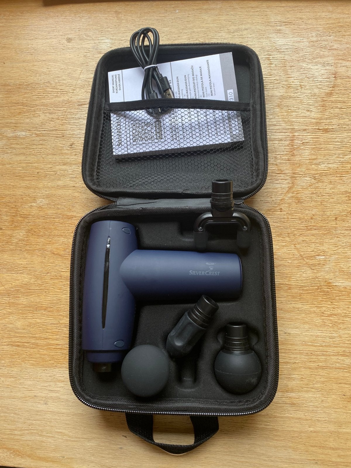 Mini massage gun, Sport en Fitness, Massageproducten, Ophalen of Verzenden, Zo goed als nieuw, Apparaat