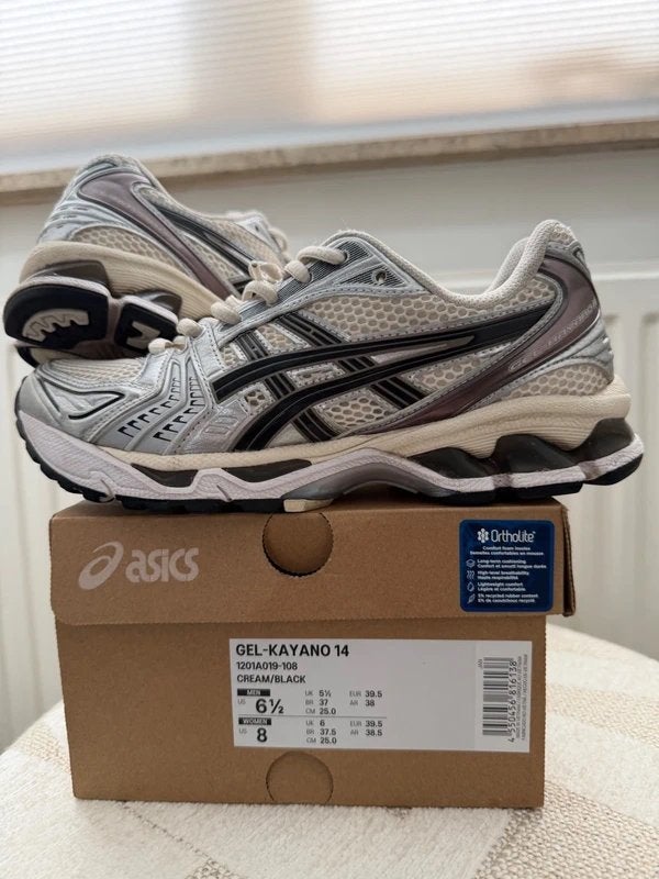 Asics Kayano 14 Cream Black - ORIGINEEL, Ophalen of Verzenden, Nieuw, Overige kleuren, Sportschoenen