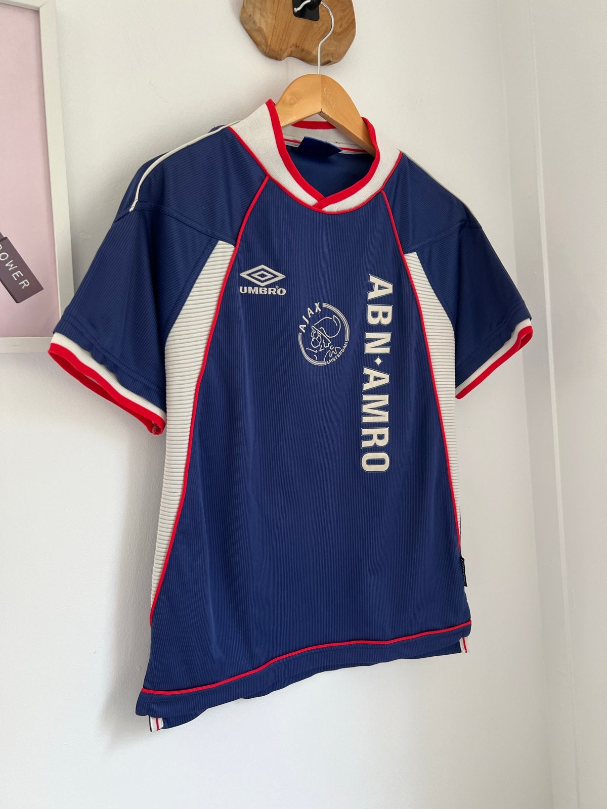 Ajax uit voetbalshirt 1999-2000 Umbro ABN AMRO Maat S, Sport en Fitness, Eu, Shirt, Eu, Ophalen of Verzenden