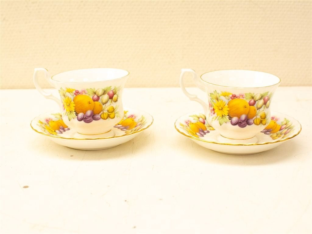 4 delig Richmond Bone china kop en schotel 33681