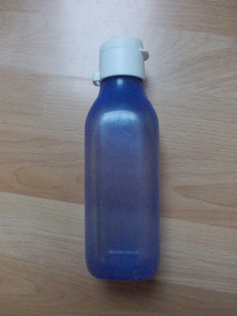 Tupperware ecofles, blauw., Ophalen, Gebruikt, Blauw, Drinkfles