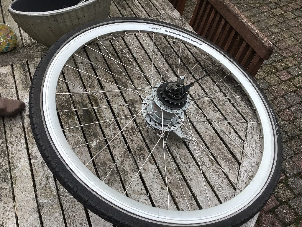 Nexus Shimano SG 8R20 28inch achter fietswiel in goede staat, Gebruikt, Bakfiets, Aluminium, Shimano