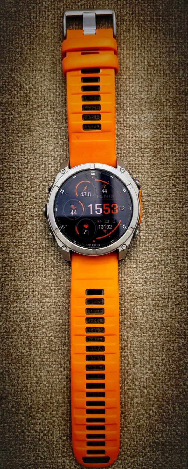 Garmin Fenix 8 51 mm amoled Smartwatch Oranje