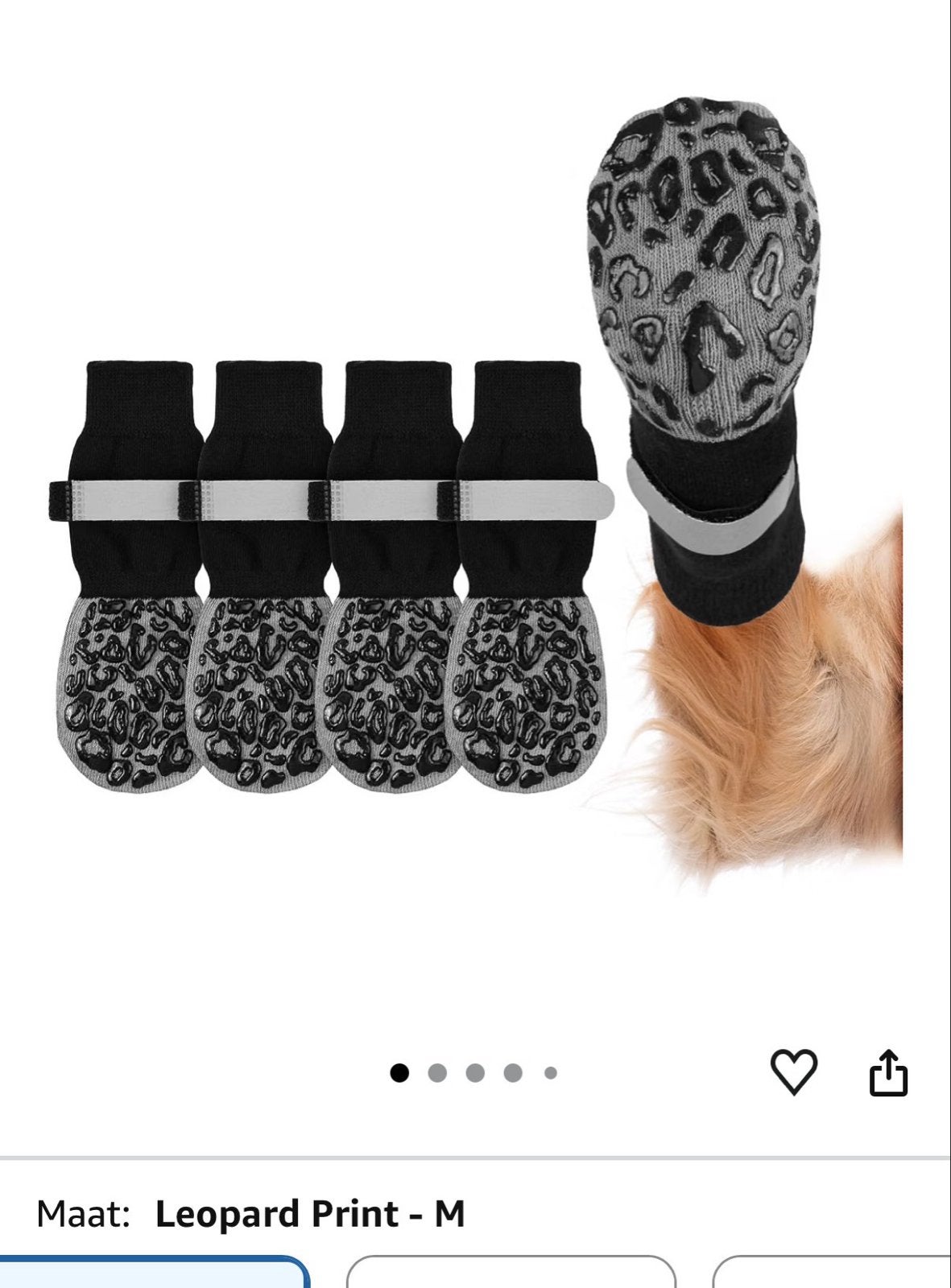 Anti slip sokken hond maar M, Ophalen of Verzenden, Nieuw