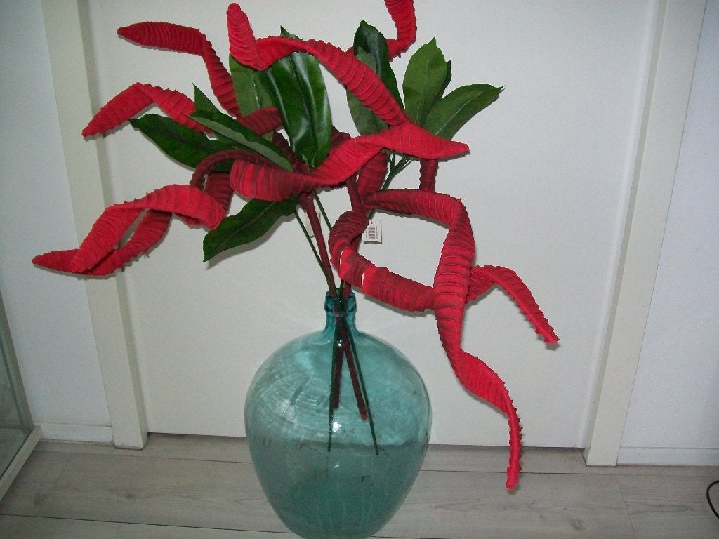grote groene vaas uit frankrijk, Ophalen, Gebruikt, Groen, Brocante