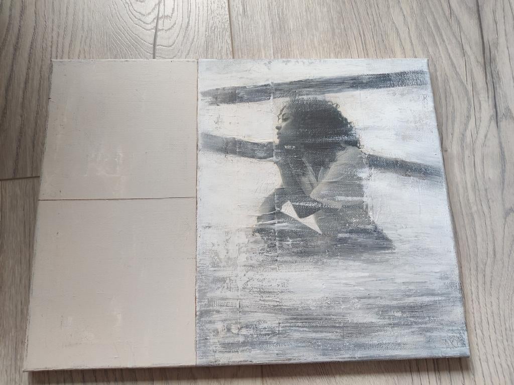 Uniek schilderij: 'Another sexy girl' 30x40 cm, Antiek en Kunst, Kunst | Schilderijen | Modern, Ophalen of Verzenden