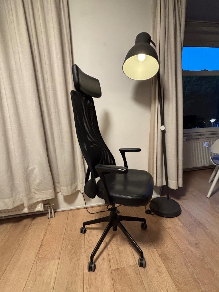 Ikea JÄRVFJÄLLET, Ophalen, Zo goed als nieuw, Zwart, Bureaustoel