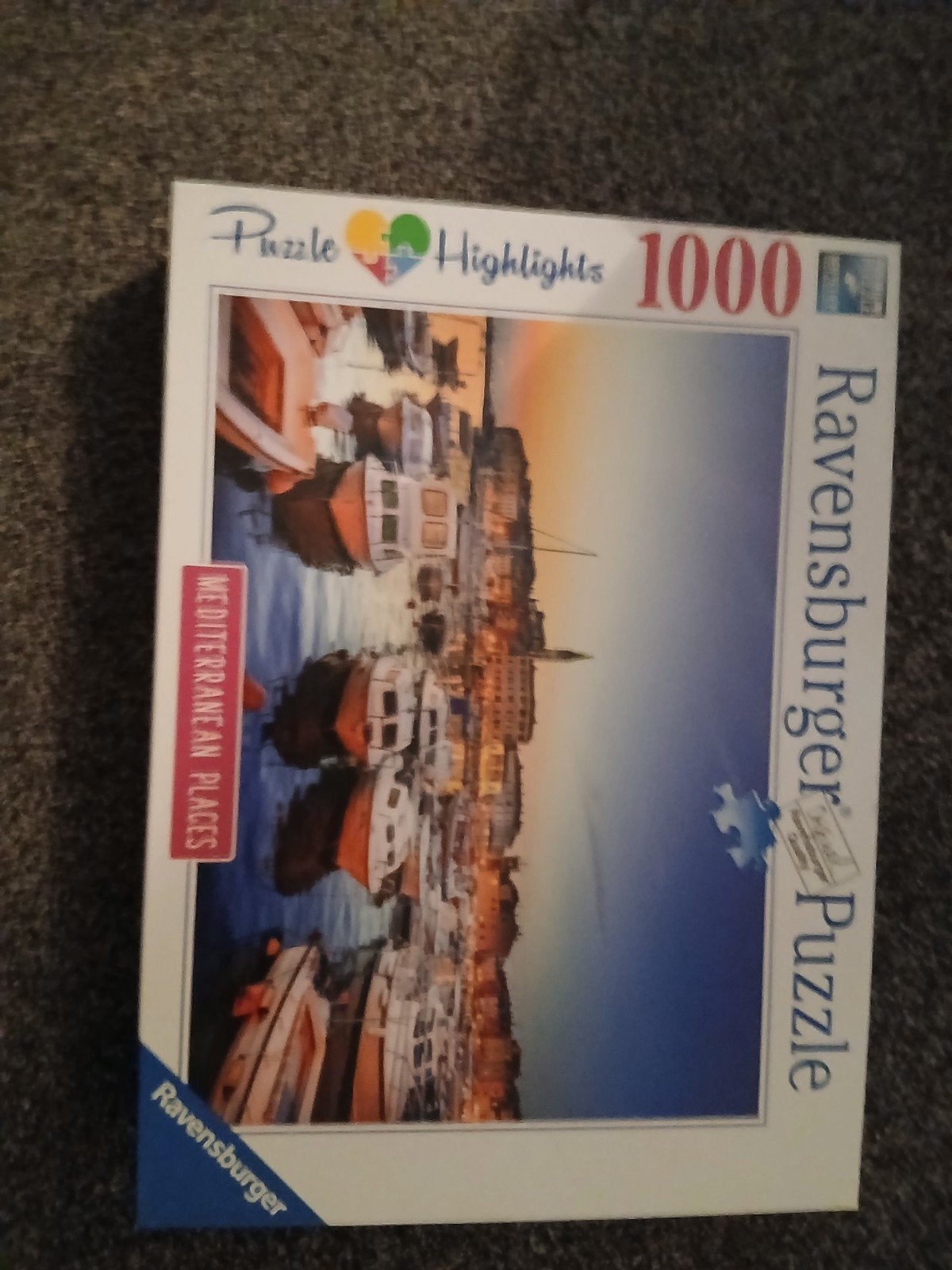 Ravensburger Legpuzzel 1000 stukjes - Mediterrane Haven, Ophalen, 500 t/m 1500 stukjes, Zo goed als nieuw, Legpuzzel