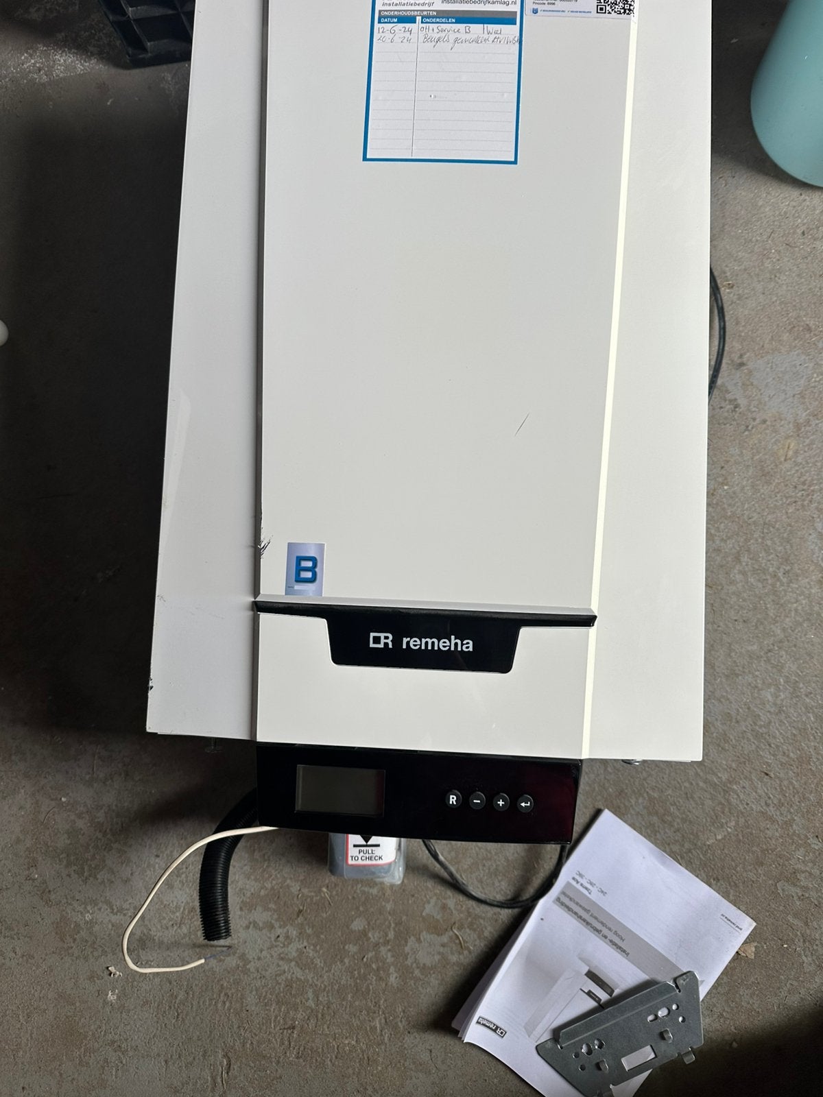 CV ketel Remeha Tzerra Ace uit 2020, Ophalen, 30 tot 80 cm, Cv-ketel of Combi-ketel, Minder dan 60 cm