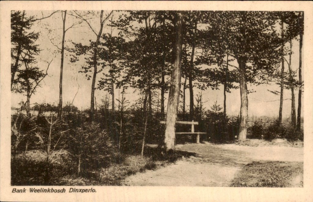 Dinxperlo - Bank - Weelinkbosch, Verzamelen, Ophalen of Verzenden, 1920 tot 1940, Gelopen, Gelderland