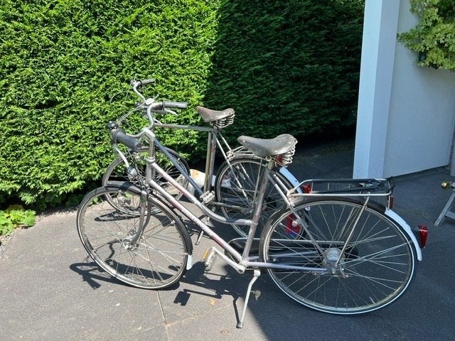 Koga Miyata Road Ace damesfiets en herenfiets zilvergrijs, Versnellingen, Trommelrem, Ophalen, Overige merken