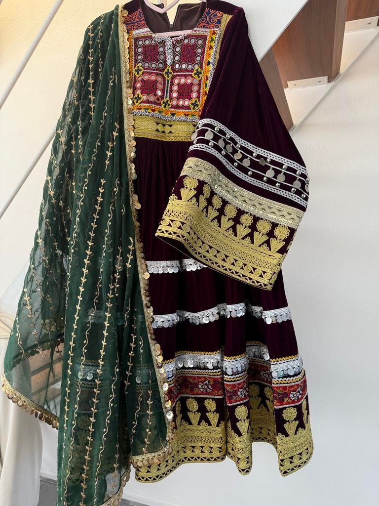 Prachtige Afghaanse jurk - Traditionele kleding, Ophalen of Verzenden, Nieuw