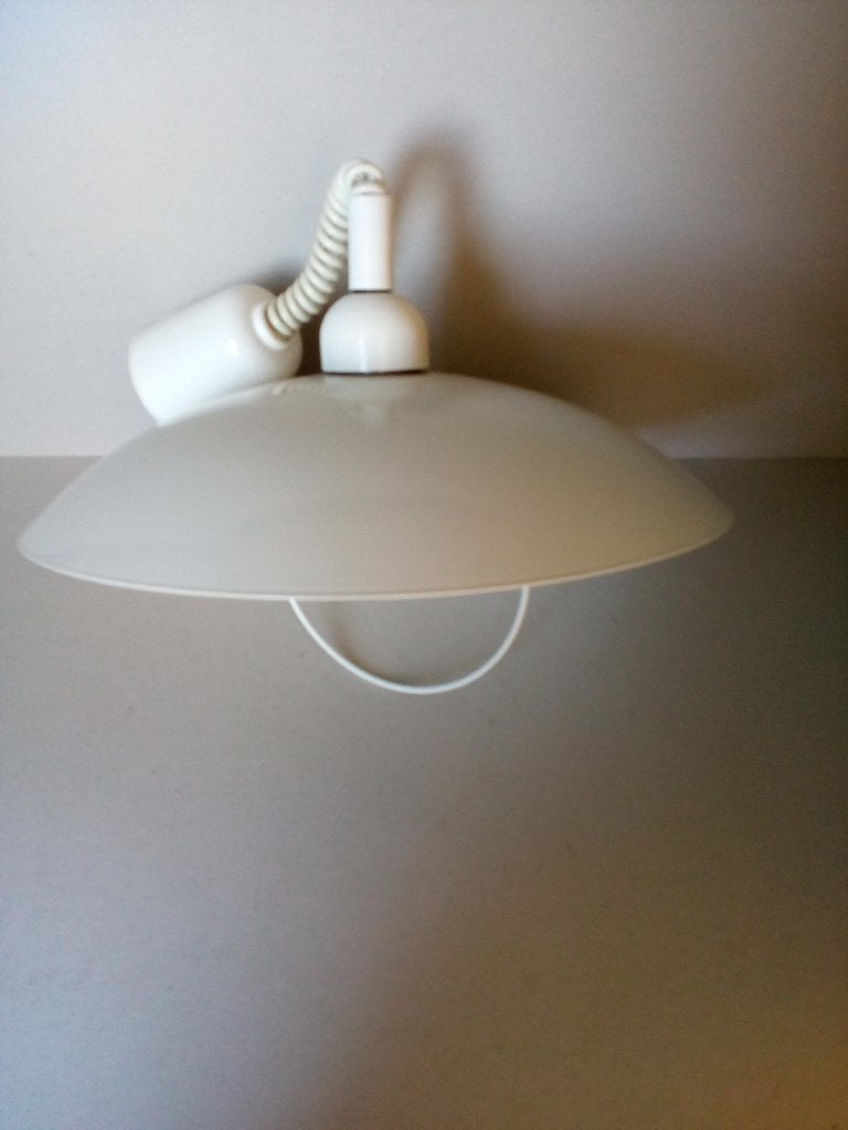 Italiaanse vintage pendellamp. Merk Silent, Vintage, Kunststof, Gebruikt, E27 (groot)