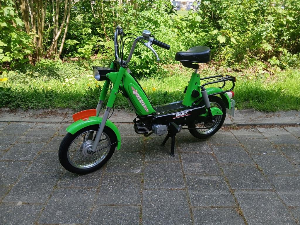 Nette gerestaureerde Sparta Happy bromfiets met blauw kentek, Ophalen of Verzenden, Gebruikt