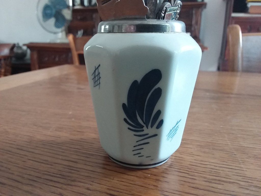 Delfts blauw lepelvaasje zonder lepeltjes, Antiek en Kunst, Ophalen