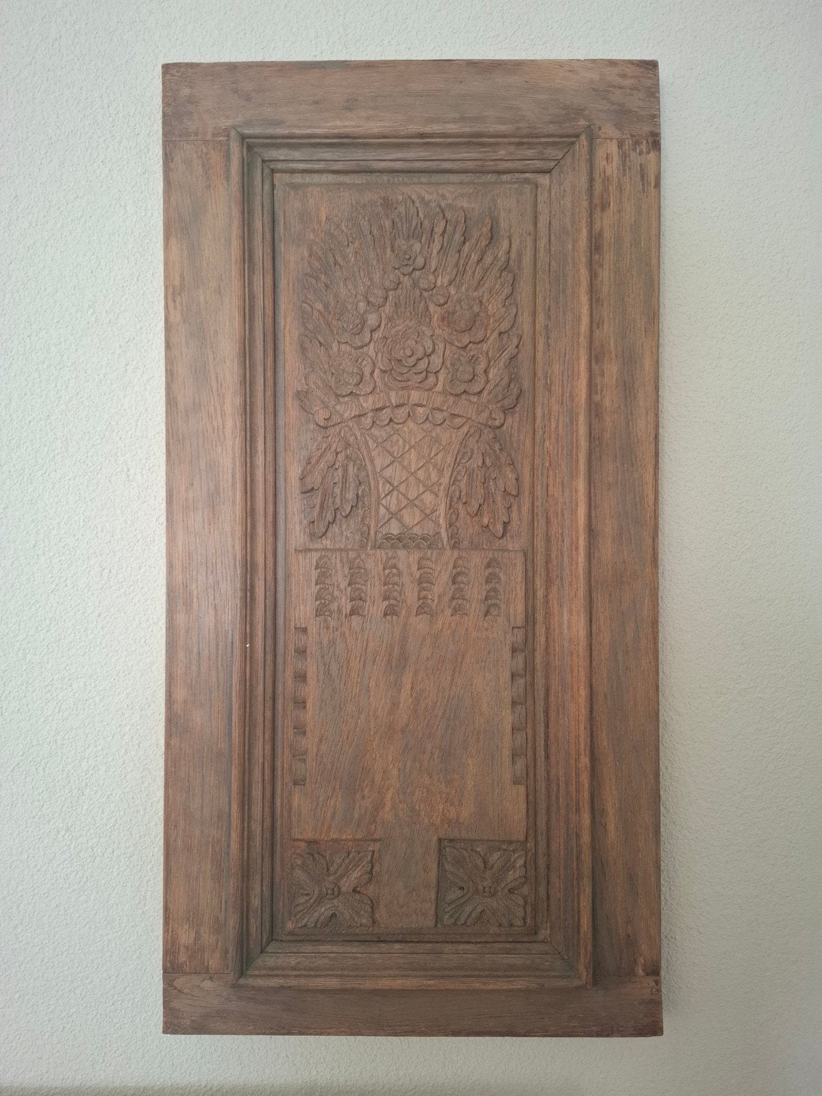 Antiek gesneden houten paneel - decoratief, Ophalen of Verzenden