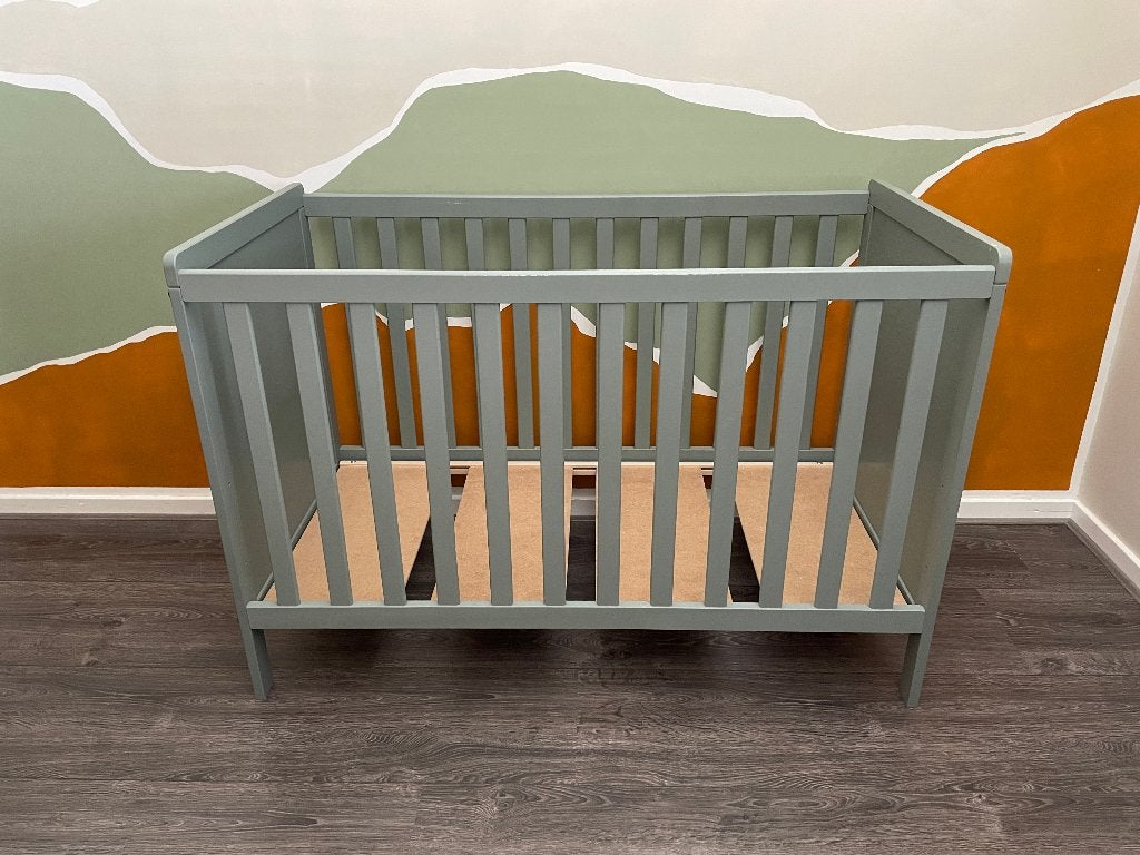 Europe Baby Ralph II Ledikant/Babybed zeegroen 60 x 120 cm, Kinderen en Baby's, Babywiegjes en Ledikanten, Ophalen, Zo goed als nieuw