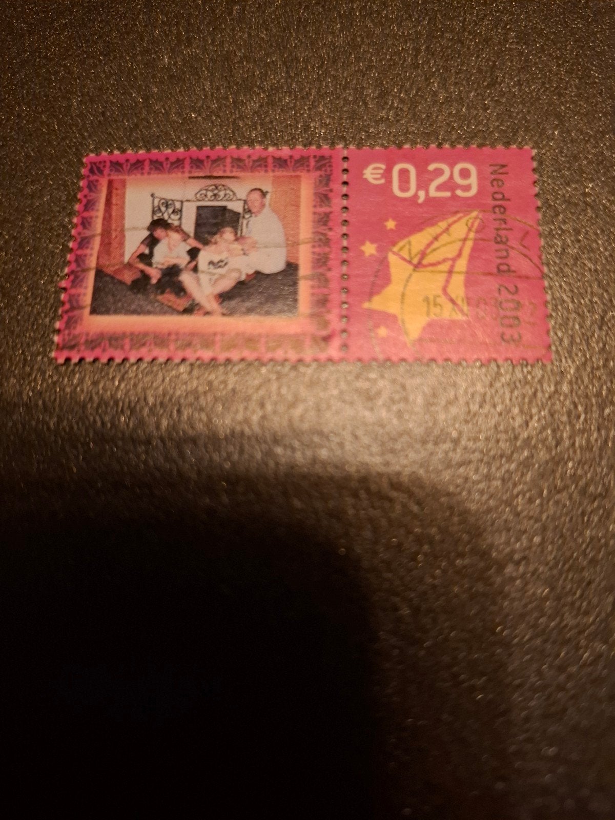 mooi kerstzegel 29 cent met tab., Verzenden, Na 1940, Gestempeld