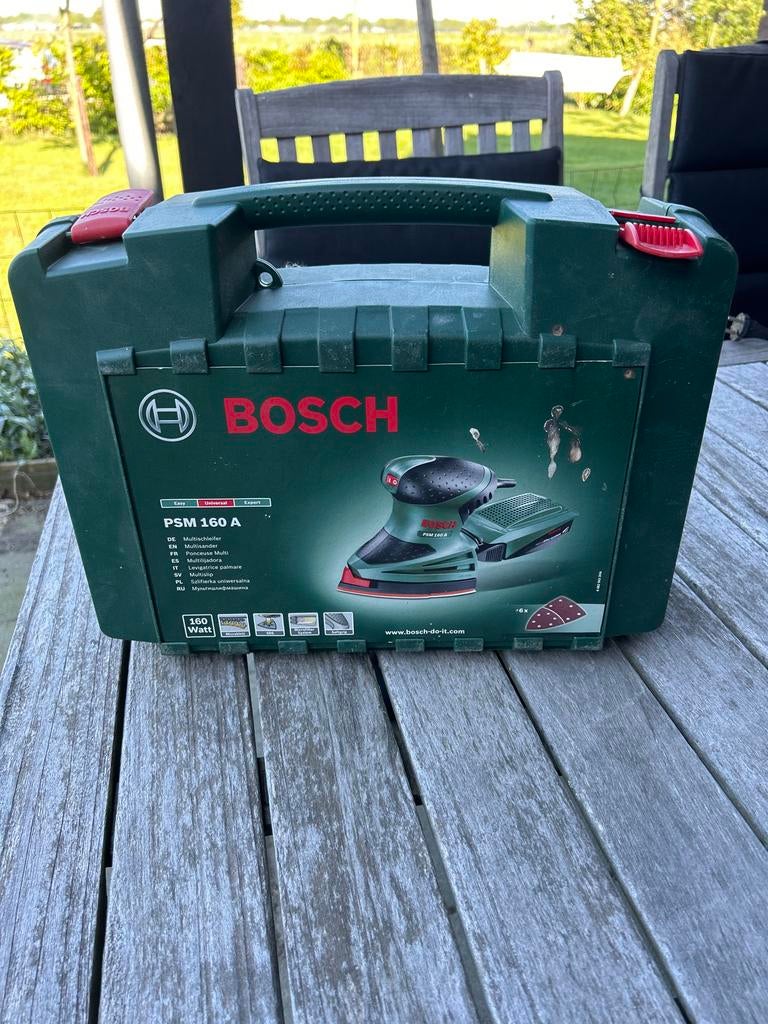 Bosch PSM 160 A Multischuurmachine - Zo goed als nieuw, Ophalen of Verzenden, Zo goed als nieuw, Minder dan 600 watt, Overige typen