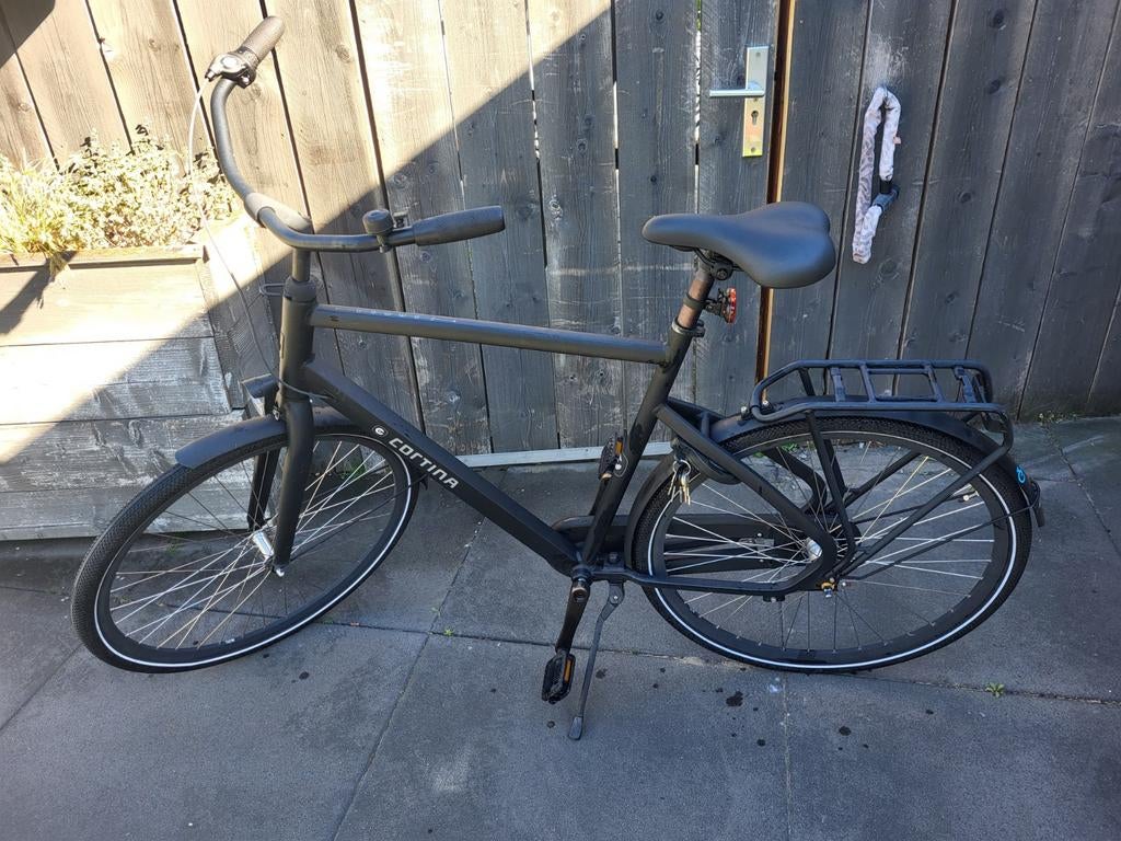 Cortina common Herenfiets 61cm, Fietsen en Brommers, Fietsen | Heren | Herenfietsen, Terugtraprem, Gebruikt, Versnellingen, 57 tot 61 cm