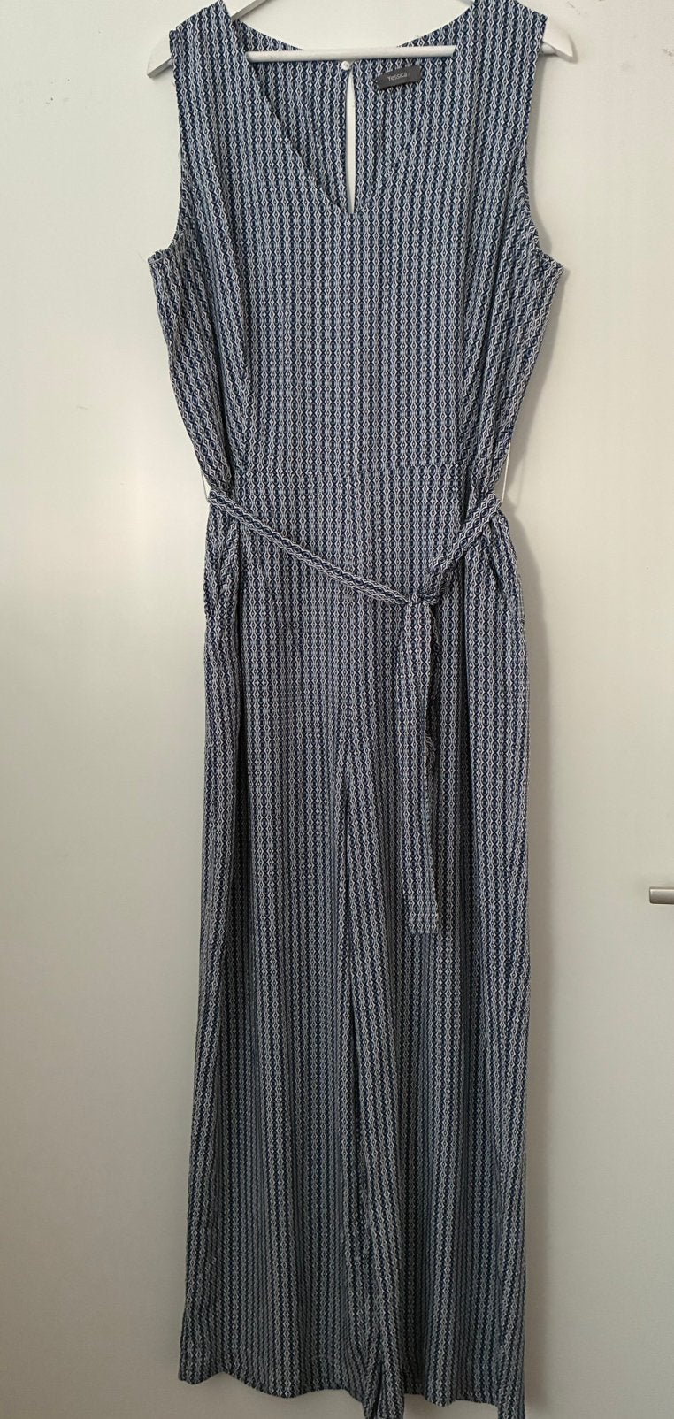 Jumpsuit print blauw wit zwart maat 44 Nieuw zomerpak 44, Kleding | Dames, Jumpsuits, Ophalen of Verzenden, Nieuw, Maat 42/44 (L)