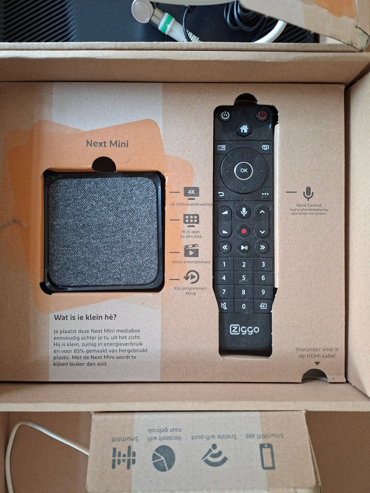 Ziggo Next Mini - Nieuw en Compleet (excl. HDMI), Ophalen of Verzenden, Nieuw, Decoder