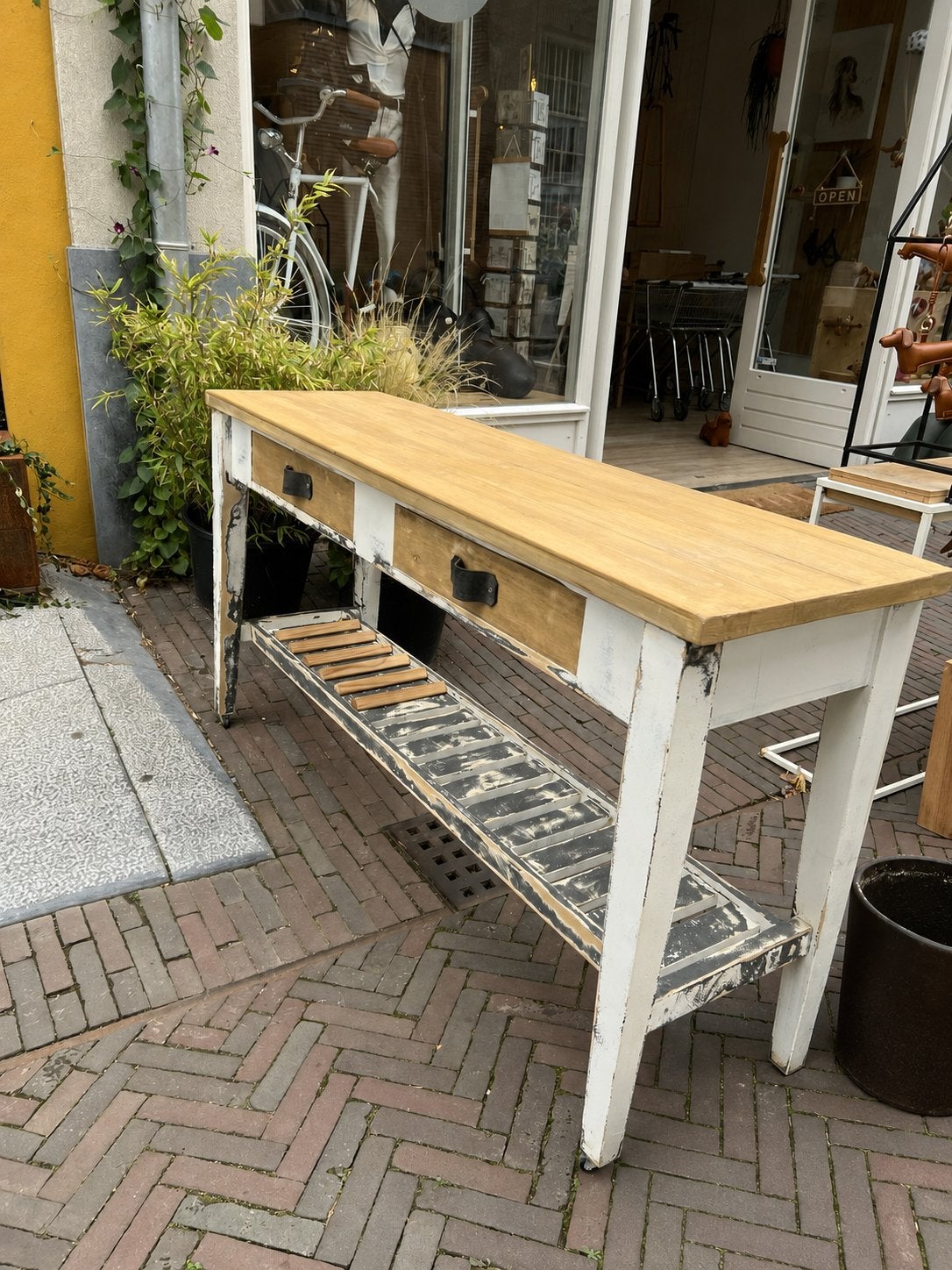 Handgemaakt dressoir / keukenmeubel, Ophalen, Gebruikt, 150 tot 200 cm, Met lade(s)