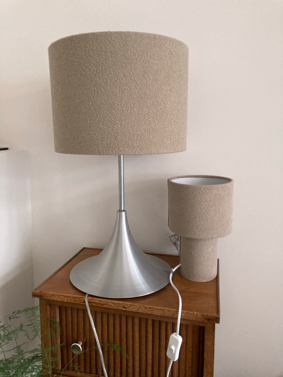Light & Living lampenkap met bijpassende tafellamp, Ophalen, Gebruikt, Metaal, 50 tot 75 cm