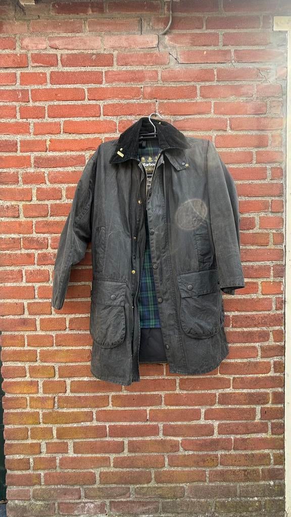 Barbour Border c36 waxjas, Verzenden, Gedragen, Maat 46 (S) of kleiner, Zwart