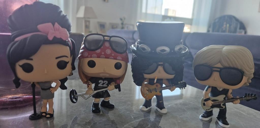 Funko Pop! Guns N' Roses & Amy Winehouse set, Ophalen, Gebruikt