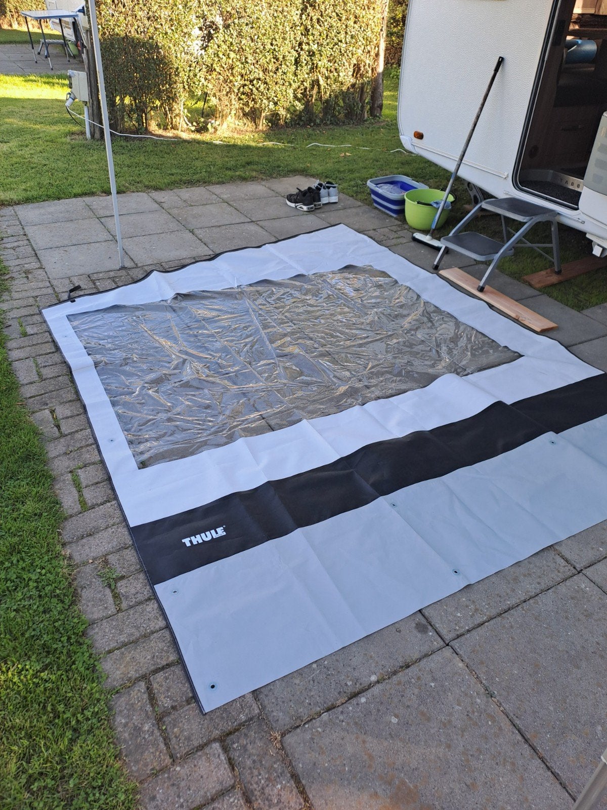 Thule Rain Blocker zijwand voor Omnistor luifel 230-250 cm, Caravans en Kamperen, Ophalen of Verzenden, Gebruikt
