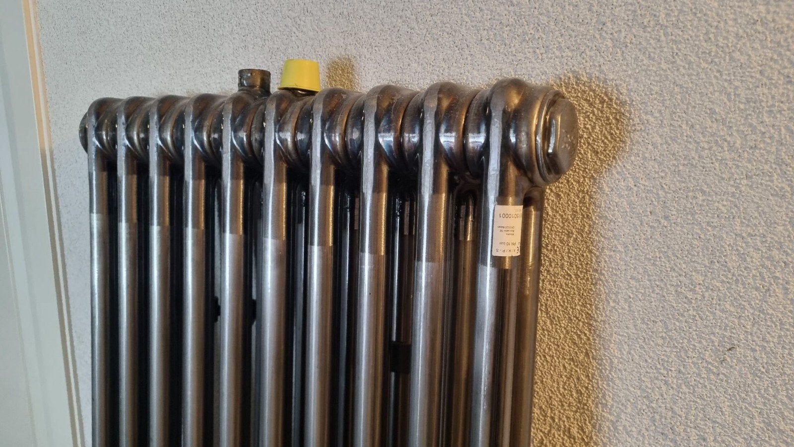 Industrial Design kolomradiator zilvergrijs, Ophalen, Minder dan 60 cm, Radiator, 80 cm of meer