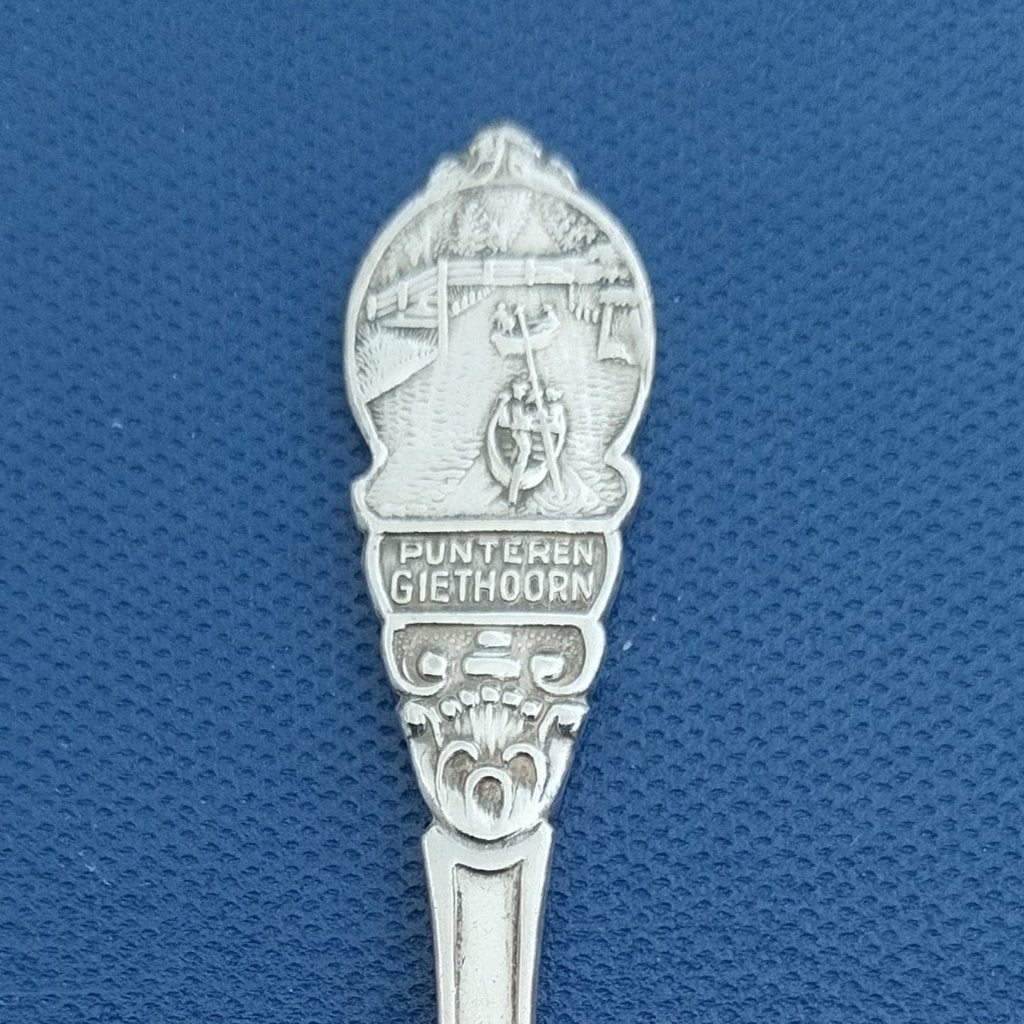 verzilverd lepeltje punteren Giethoorn (SOLA 100), Antiek en Kunst, Ophalen of Verzenden