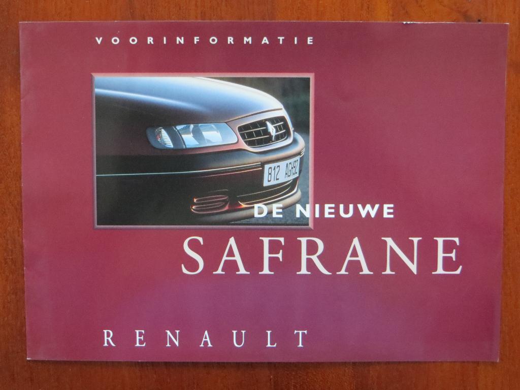 Voorinformatie de nieuwe Renault Safrane, Ophalen of Verzenden, Nieuw, Renault