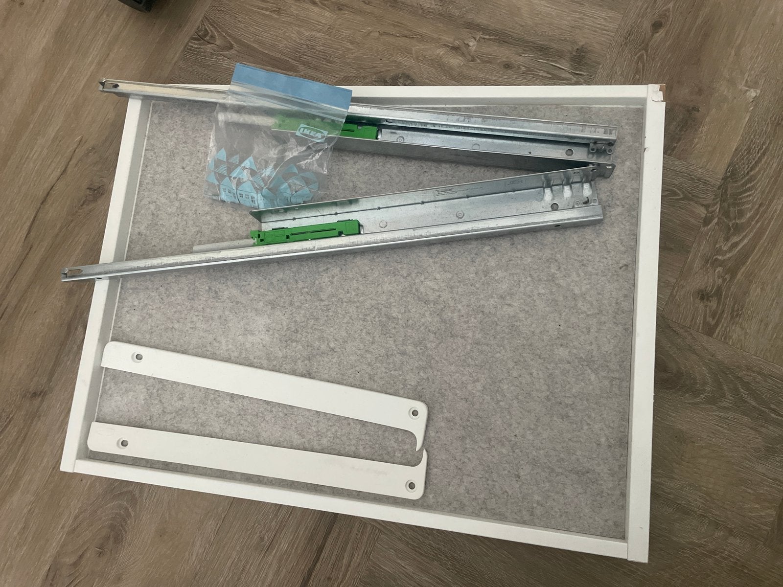 IKEA PAX KOMPLEMENT uittrekbare plank met lademat, Ophalen, Gebruikt