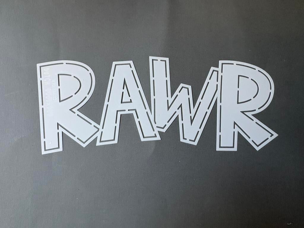 Ddbd tekenmal / stencil 115 rawr, Ophalen of Verzenden, Zo goed als nieuw, Overige thema's, Pons of Mal