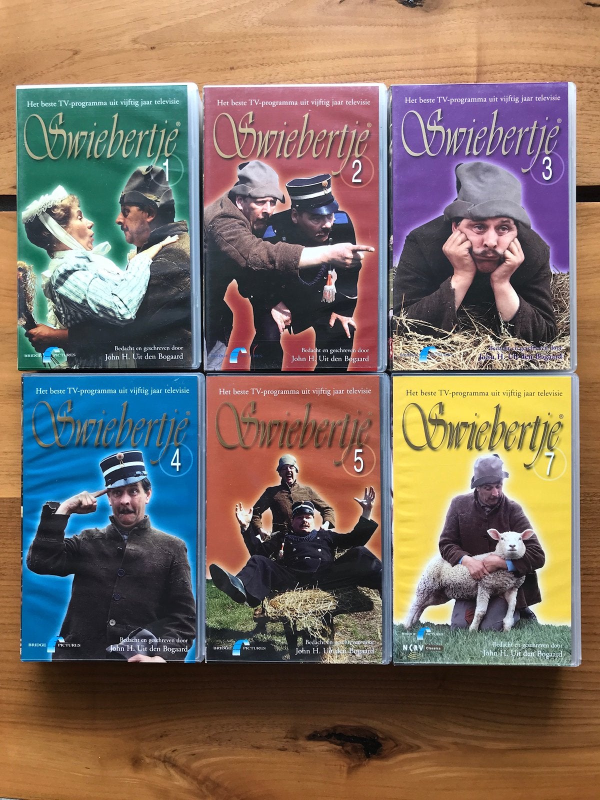 Swiebertje op VHS - deel 1 t/m 5 extra deel 7, Alle leeftijden, Ophalen of Verzenden, Zo goed als nieuw, Overige typen