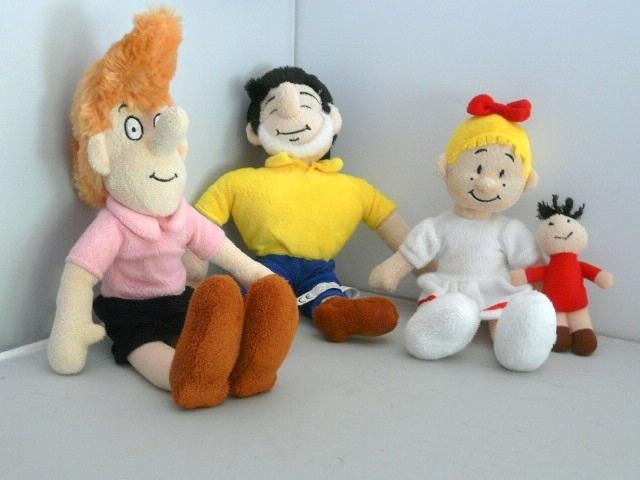 Suske en Wiske # Jerom, Sidonia en Wiske poppen, Ophalen of Verzenden, Suske en Wiske, Zo goed als nieuw, Beeldje of Figuurtje