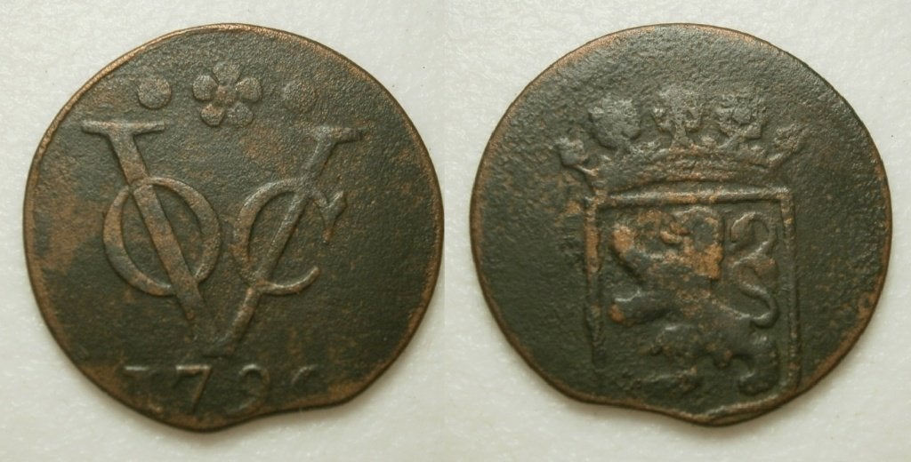 PD11438 Holland VOC Duit 1790, Postzegels en Munten, Ophalen of Verzenden, Vóór koninkrijk, 1 cent, Losse munt